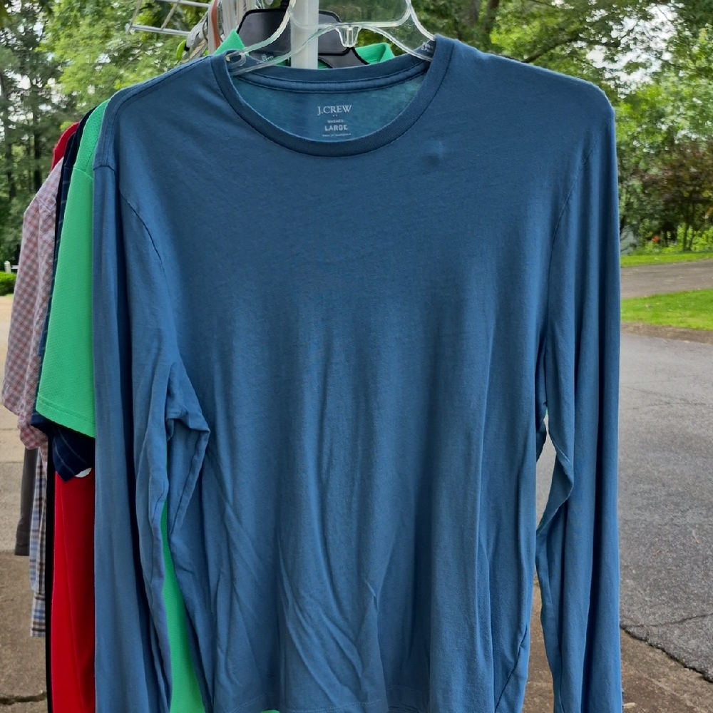 J. Crew Blue Long Sleeve Tee